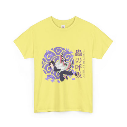 Demon Slayer Kocho Shinobu Unisex Heavy Cotton Tee - Vibrant and Stylish Design for Otaku Heads