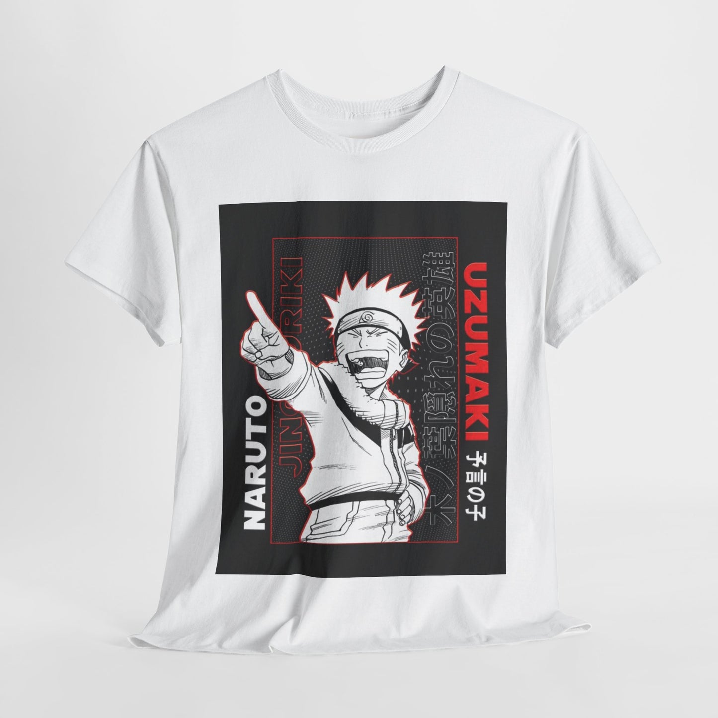 Naruto Shippuden Uzumaki Naruto Unisex Heavy Cotton Tee - Vibrant and Stylish Design for Otaku Heads