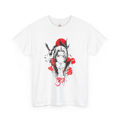 Naruto Shippuden Uchiha Itachi Unisex Heavy Cotton Tee - Vibrant and Stylish Design for Otaku Heads