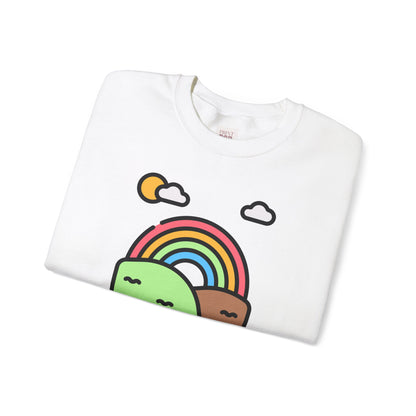 Life's Brighter Rainbow Crewneck Unisex Heavy Blend Premium and Stylish Sweatshirt