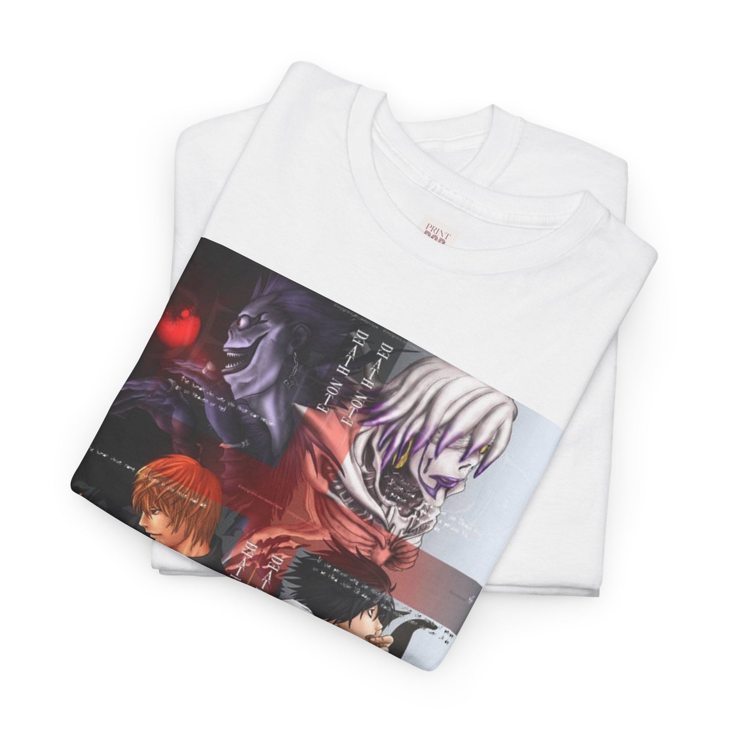 Death Note Unisex Heavy Cotton Tee - Vibrant and Stylish Design for Otaku Heads