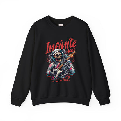 Infinite Noise Crewneck Unisex Heavy Blend Premium and Comfortable Sweatshirt - Metal Never Dies