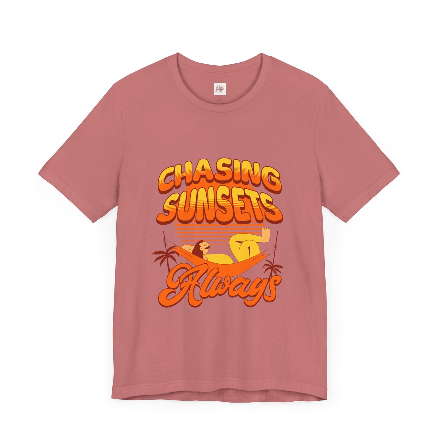 Chasing Sunsets Unisex Jersey Tee - Always Sunshine Vibes