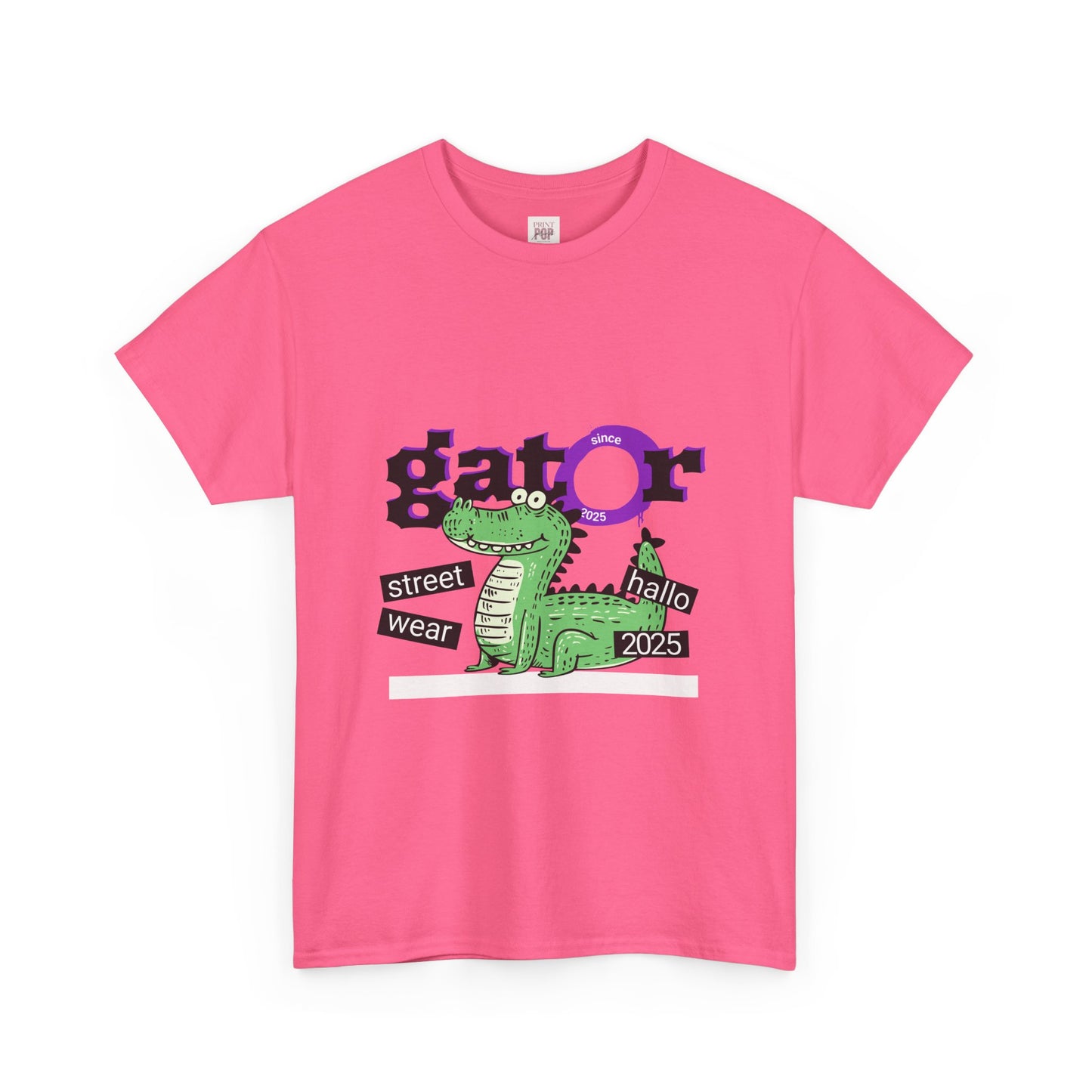 Gator Streetwear Unisex Heavy Cotton Tee - Fun Graphic T-Shirt for Casual Wear