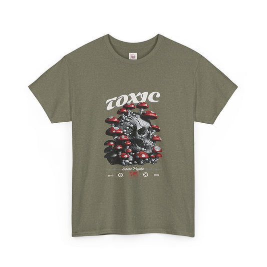 Toxic Skull Unisex Heavy Cotton Tee - Edgy Graphic T-Shirt for Alternative Style