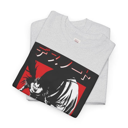 Death Note Light Yagami Unisex Heavy Cotton Tee - Vibrant and Stylish Design for Otaku Heads