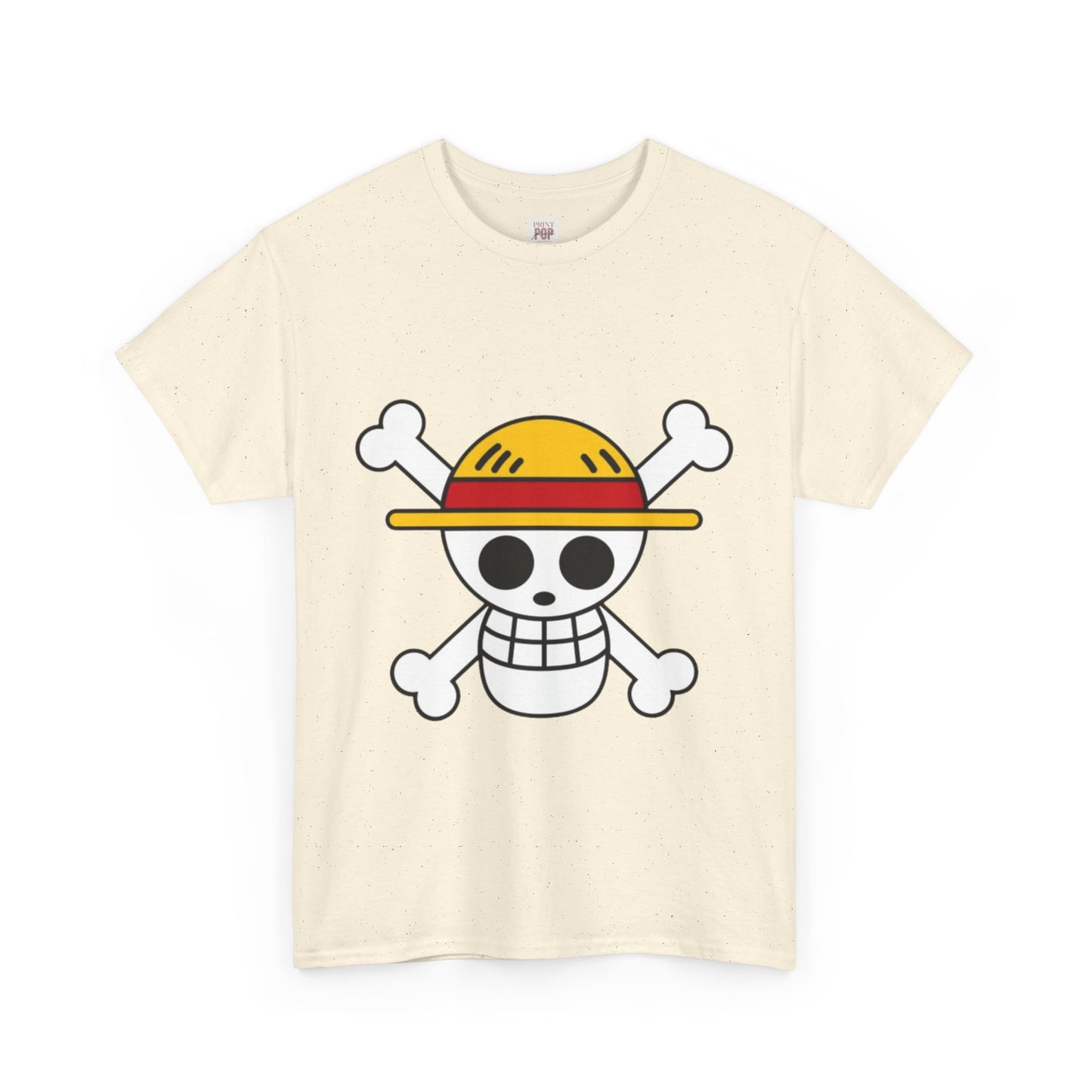 One Piece Logo Unisex Heavy Cotton Tee - Vibrant and Stylish Design for Otaku Heads