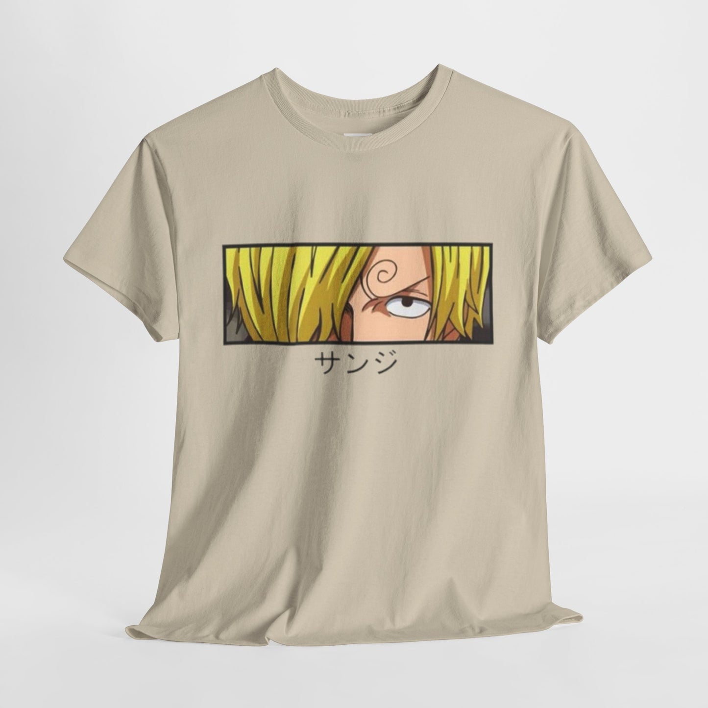 One Piece Sanji Unisex Heavy Cotton Tee - Vibrant and Stylish Design for Otaku Heads