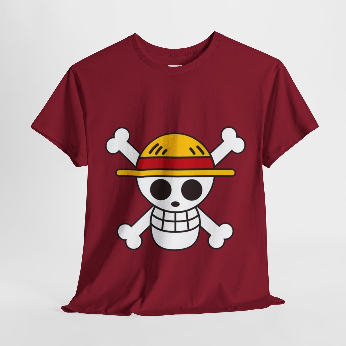 One Piece Logo Unisex Heavy Cotton Tee - Vibrant and Stylish Design for Otaku Heads