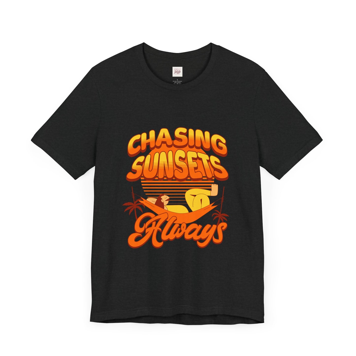 Chasing Sunsets Unisex Jersey Tee - Always Sunshine Vibes