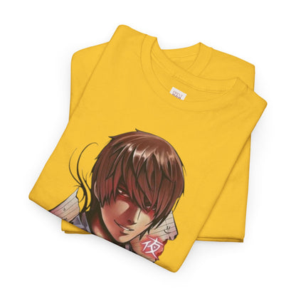 Death Note Light Yagami Unisex Heavy Cotton Tee - Vibrant and Stylish Design for Otaku Heads