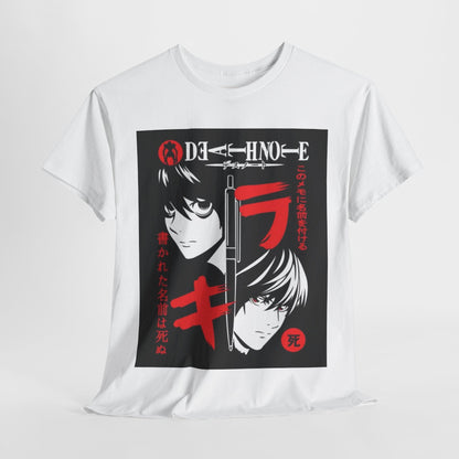 Death Note L Lawliet Unisex Heavy Cotton Tee - Vibrant and Stylish Design for Otaku Heads