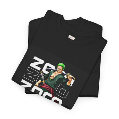 One Piece Zoro Unisex Heavy Cotton Tee - Vibrant and Stylish Design for Otaku Heads