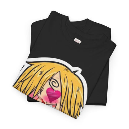 One Piece Sanji Unisex Heavy Cotton Tee - Vibrant and Stylish Design for Otaku Heads