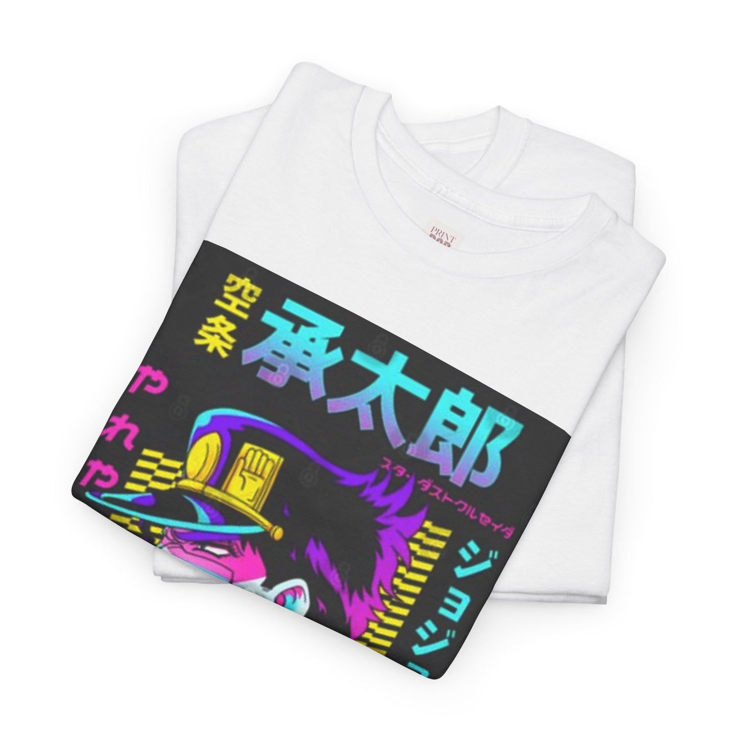 Jojo's Bizarre Adventure Unisex Heavy Cotton Tee - Vibrant and Stylish Design for Otaku Heads