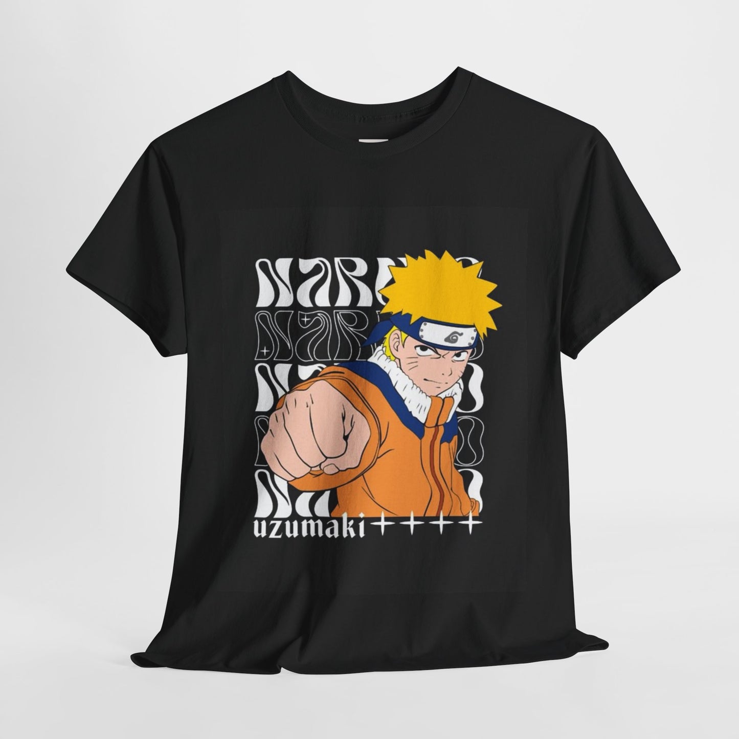 Naruto Shippuden Uzumaki Naruto Unisex Heavy Cotton Tee - Vibrant and Stylish Design for Otaku Heads