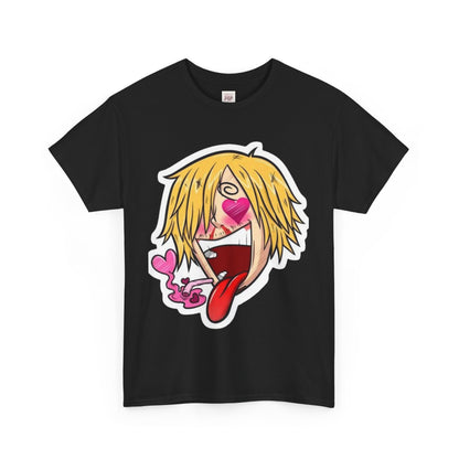 One Piece Sanji Unisex Heavy Cotton Tee - Vibrant and Stylish Design for Otaku Heads