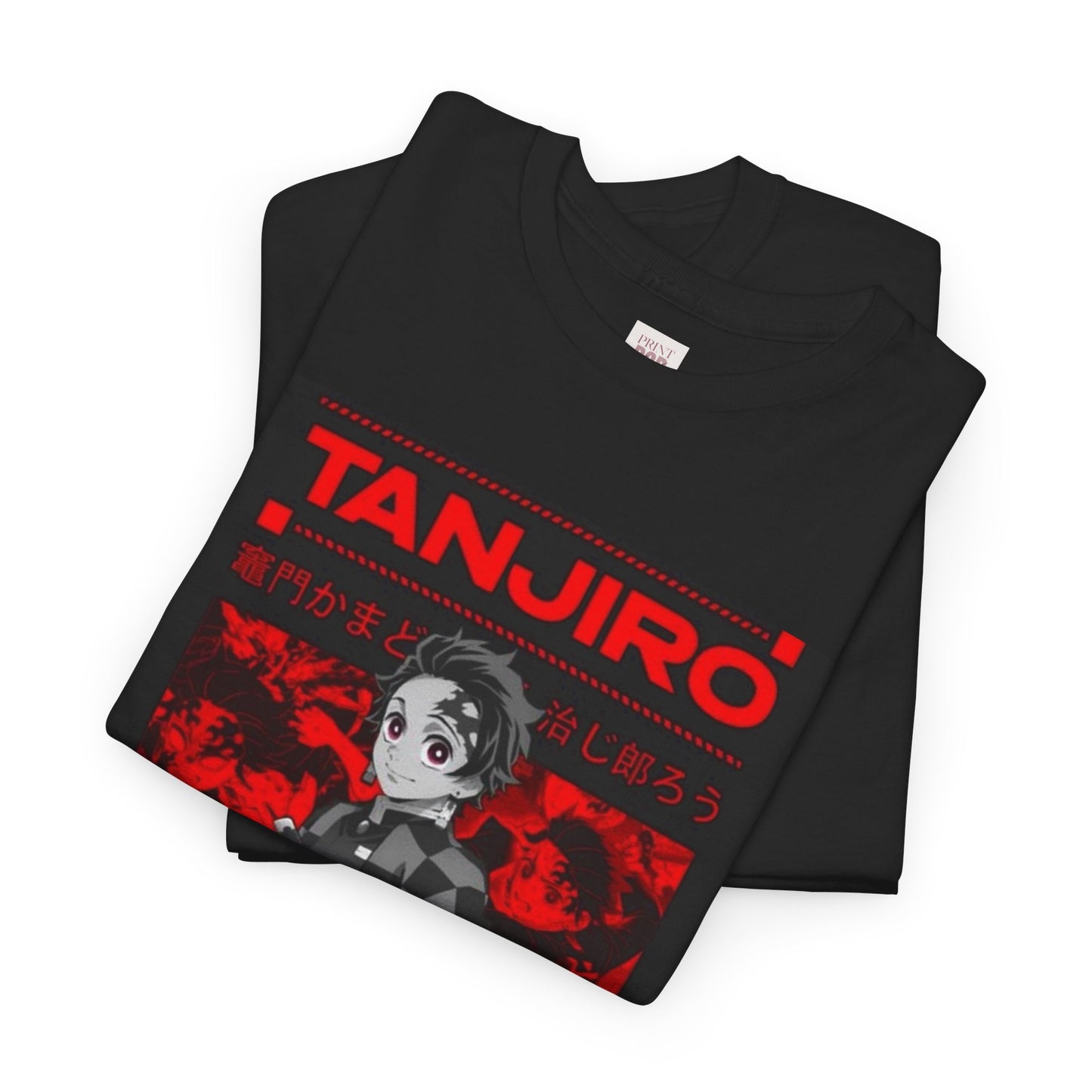 Demon Slayer Kamado Tanjiro Unisex Heavy Cotton Tee - Vibrant and Stylish Design for Otaku Heads