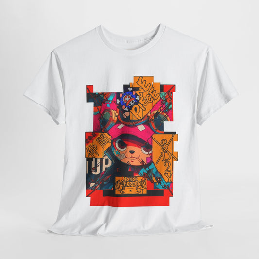 One Piece Luffy Unisex Heavy Cotton Tee - Vibrant and Stylish Design for Otaku Heads