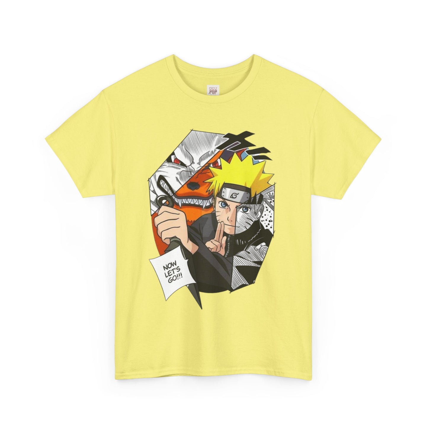 Naruto Shippuden Uzumaki Naruto Unisex Heavy Cotton Tee - Vibrant and Stylish Design for Otaku Heads