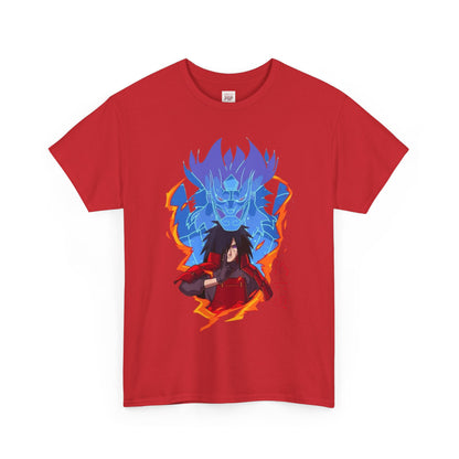 Naruto Shippuden Uchiha Madara Unisex Heavy Cotton Tee - Vibrant and Stylish Design for Otaku Heads