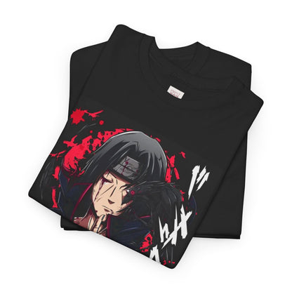 Naruto Shippuden Uchiha Itachi Unisex Heavy Cotton Tee - Vibrant and Stylish Design for Otaku Heads