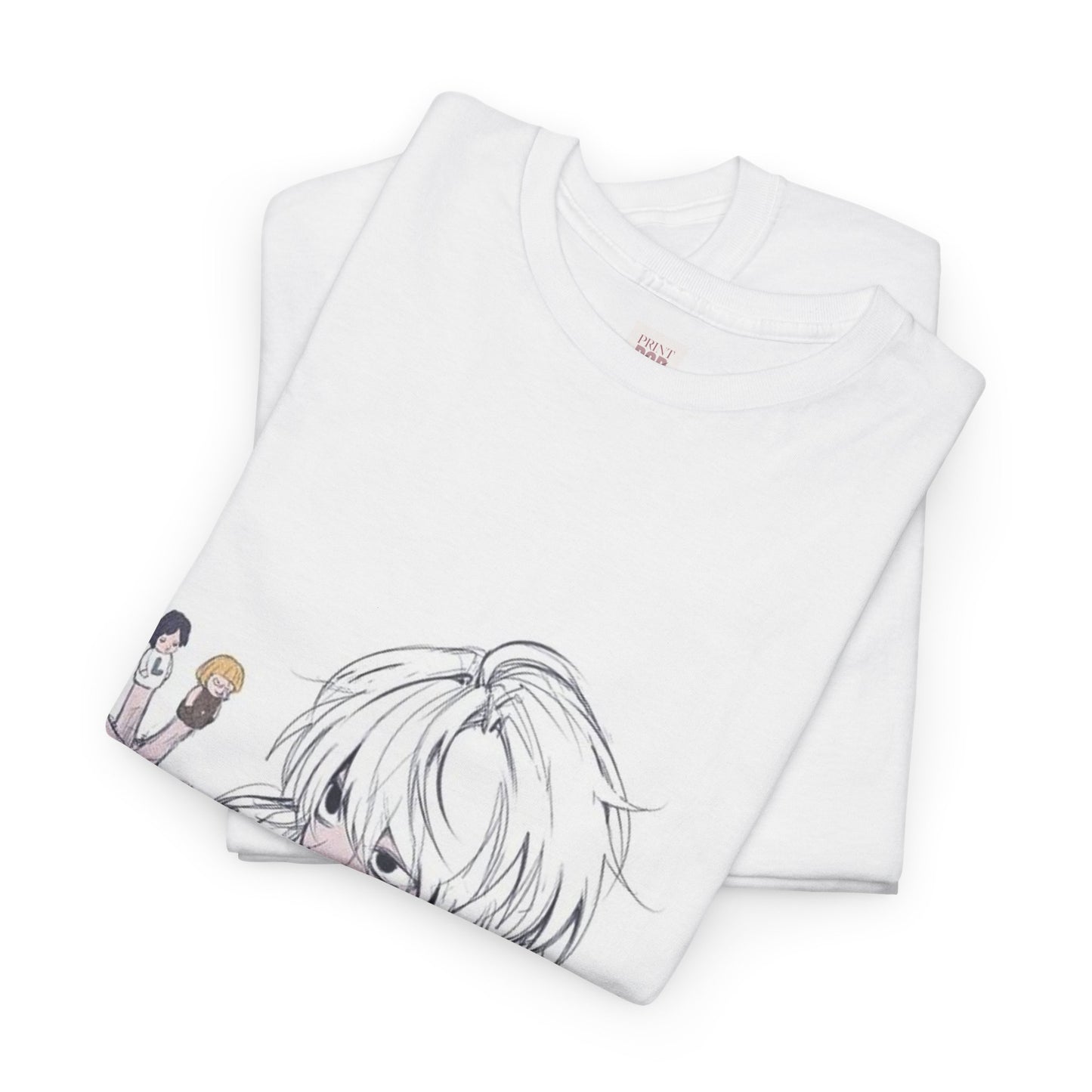 Death Note Nate River (Near) Unisex Heavy Cotton Tee - Vibrant and Stylish Design for Otaku Heads