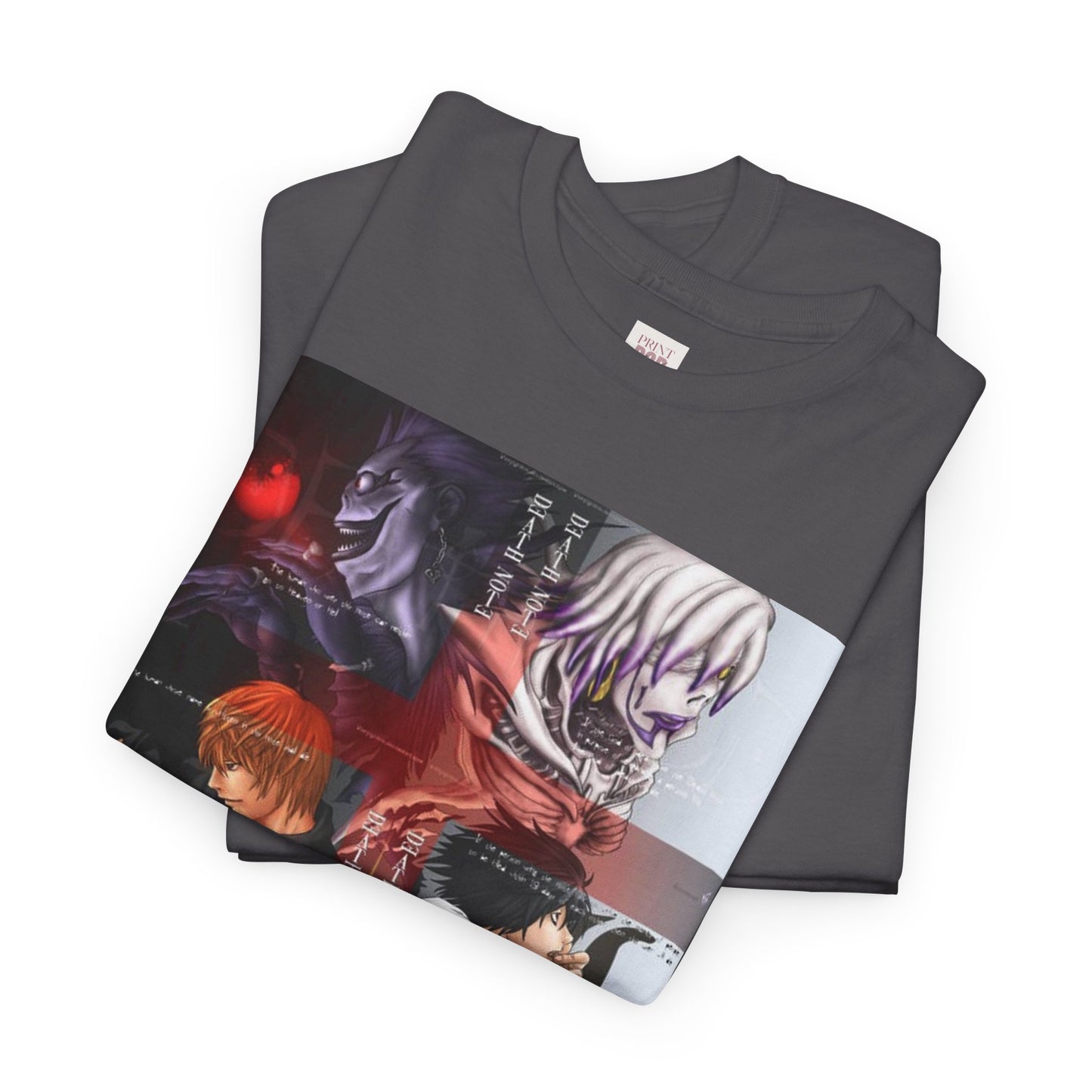 Death Note Unisex Heavy Cotton Tee - Vibrant and Stylish Design for Otaku Heads