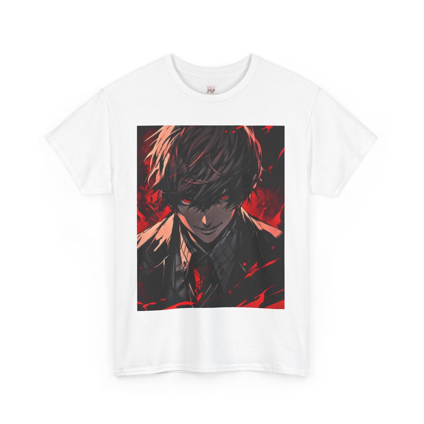 Death Note Light Yagami Unisex Heavy Cotton Tee - Vibrant and Stylish Design for Otaku Heads