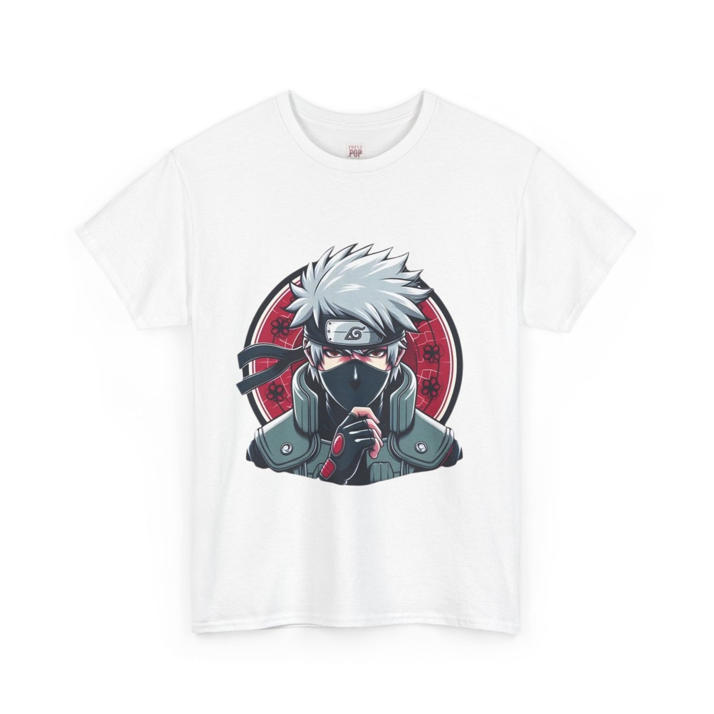 Naruto Shippuden Kakashi Unisex Heavy Cotton Tee - Vibrant and Stylish Design for Otaku Heads