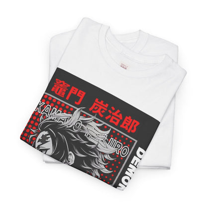 Demon Slayer Kamado Tanjiro Unisex Heavy Cotton Tee - Vibrant and Stylish Design for Otaku Heads