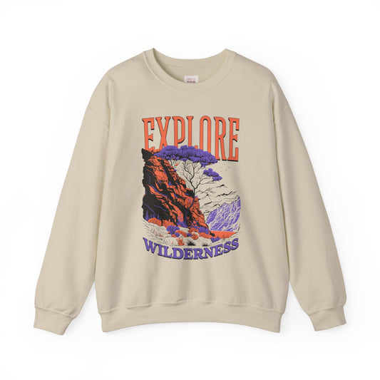 Explore Wilderness Unisex Heavy Blend Crewneck Sweatshirt - Premium Quality and Stylish