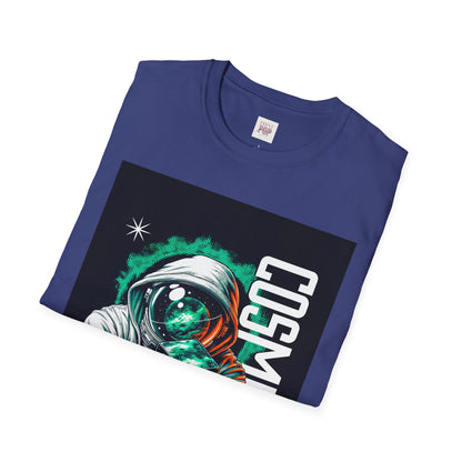 Cosmic Serenity Unisex Softstyle T-Shirt - Space-Themed Graphic Tee