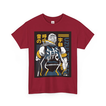 Demon Slayer Tengen Uzui Unisex Heavy Cotton Tee - Vibrant and Stylish Design for Otaku Heads