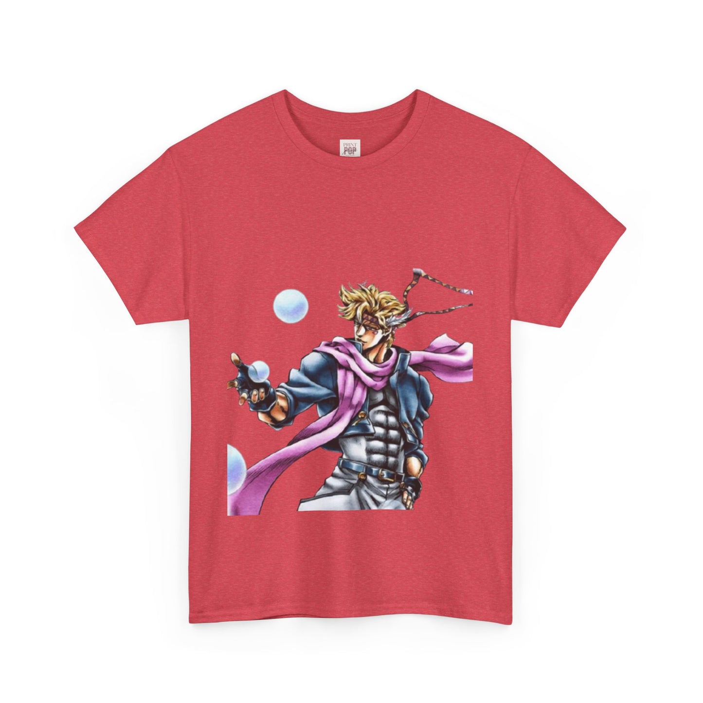 Jojo's Bizarre Adventure Caesar A. Zeppeli Unisex Heavy Cotton Tee - Vibrant and Stylish Design for Otaku Heads