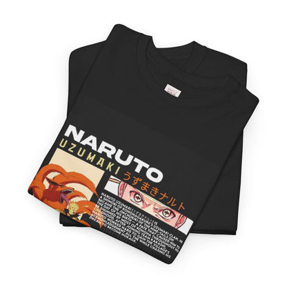 Naruto Shippuden Uzumaki Naruto Unisex Heavy Cotton Tee - Vibrant and Stylish Design for Otaku Heads