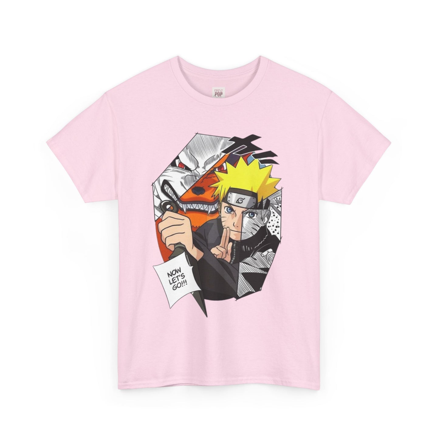 Naruto Shippuden Uzumaki Naruto Unisex Heavy Cotton Tee - Vibrant and Stylish Design for Otaku Heads