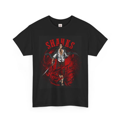 One Piece Shanks Unisex Heavy Cotton Tee - Vibrant and Stylish Design for Otaku Heads