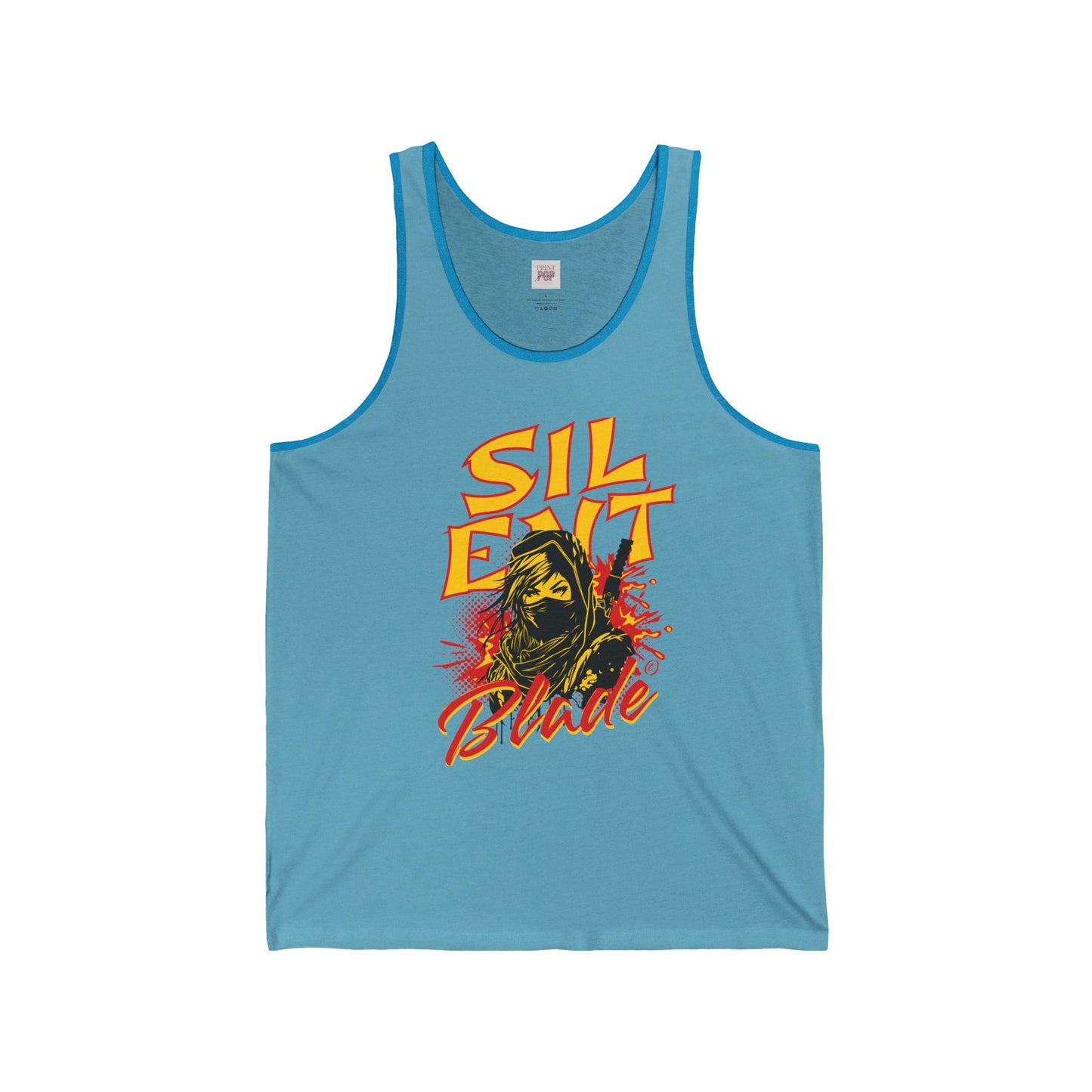 Silent Blade Unisex Jersey Tank - Stylish and Bold Summer Wear