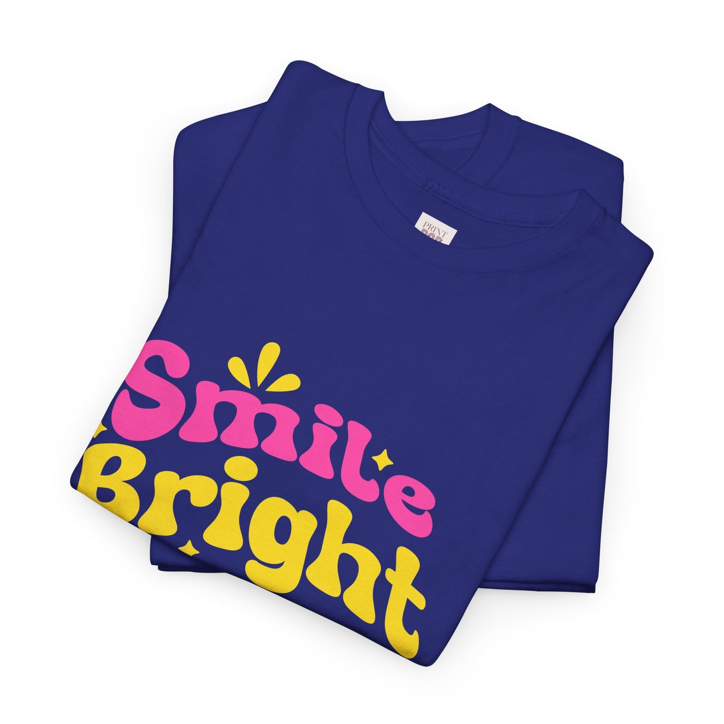 Smite Bright Glow Always Unisex Heavy Cotton Tee - Cheerful Graphic Tee for Positive Vibes