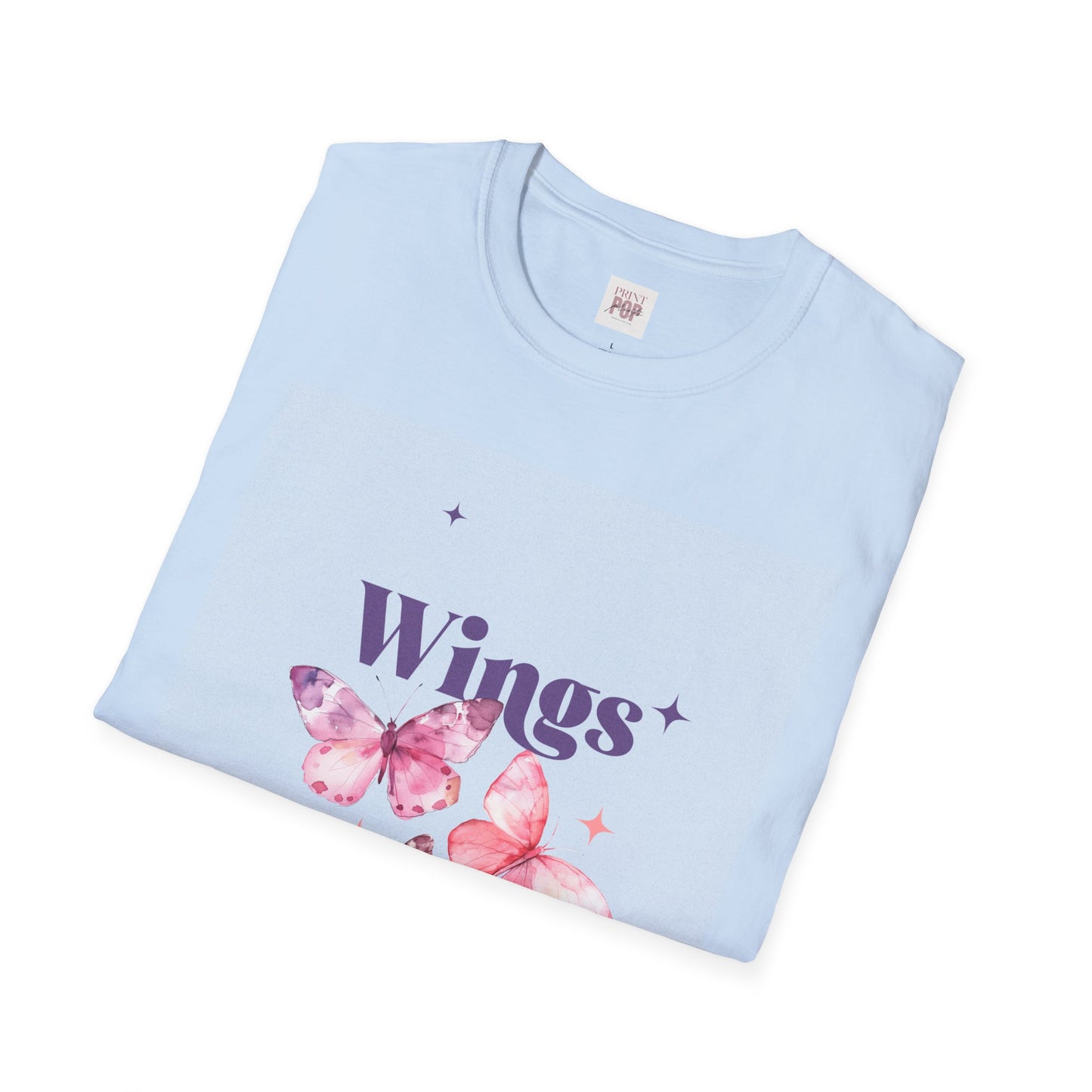 Wings Butterfly Unisex Softstyle T-Shirt - Dreamy Fashion for Nature Lovers