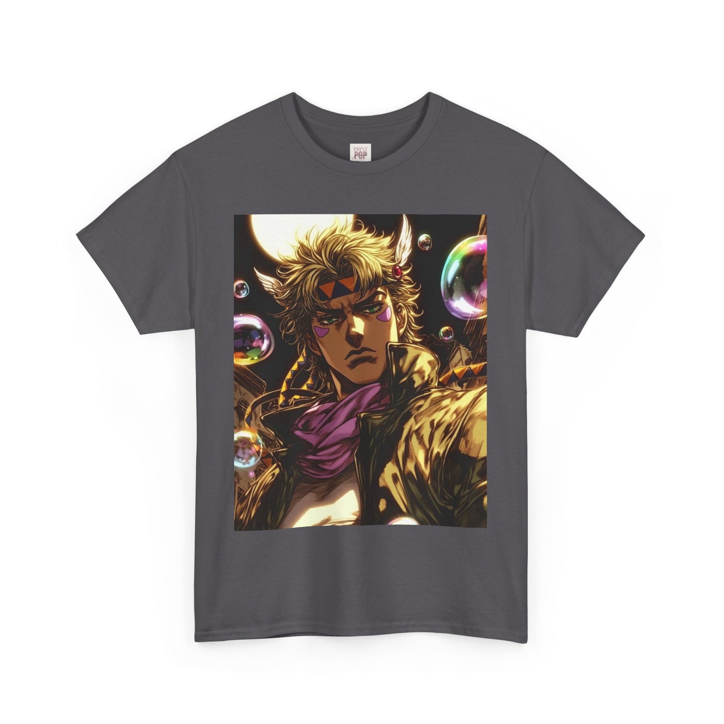 Jojo's Bizarre Adventure Caesar A. Zeppeli Unisex Heavy Cotton Tee - Vibrant and Stylish Design for Otaku Heads