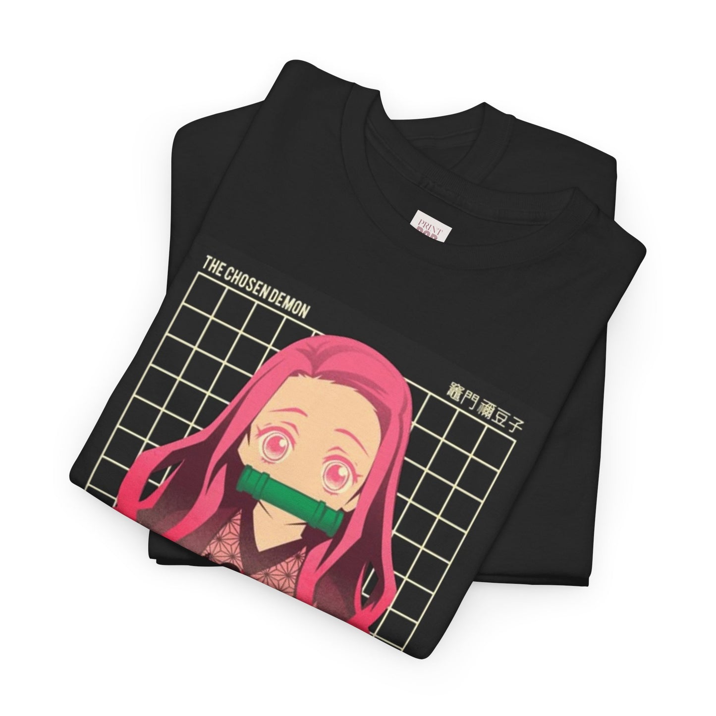 Demon Slayer Nezuko Kamado Unisex Heavy Cotton Tee - Vibrant and Stylish Design for Otaku Heads