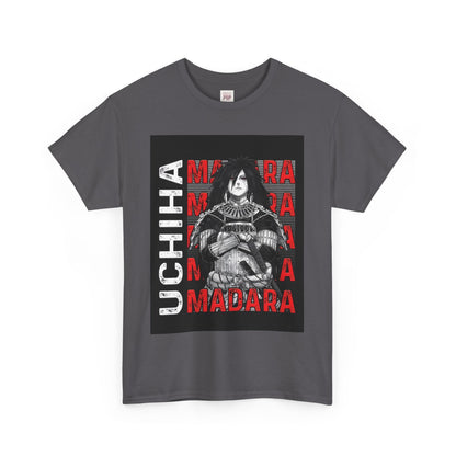 Naruto Shippuden Uchiha Madara Unisex Heavy Cotton Tee - Vibrant and Stylish Design for Otaku Heads