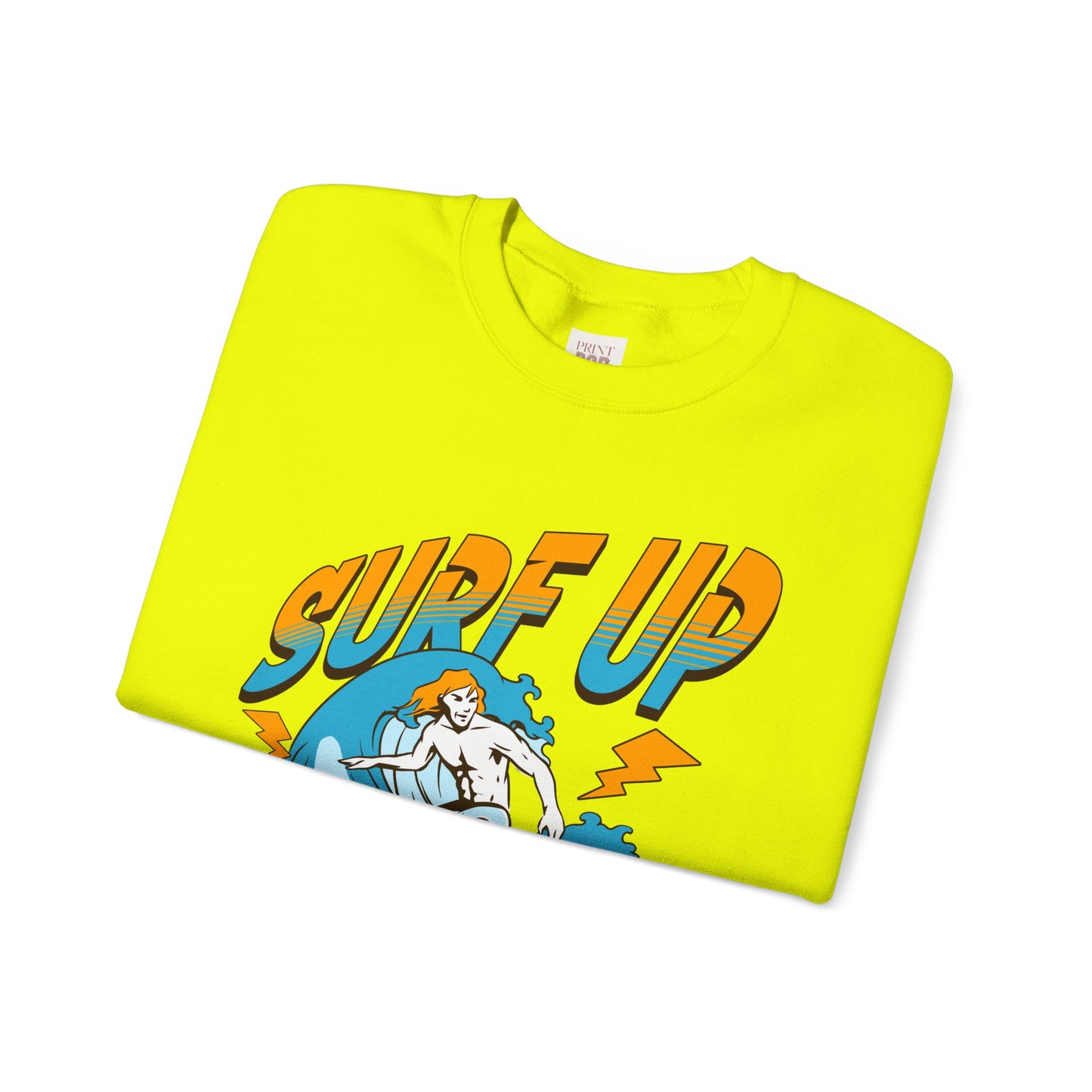 Surf Up Crewneck Sweatshirt - Unisex Heavy Blend for Chill Vibes