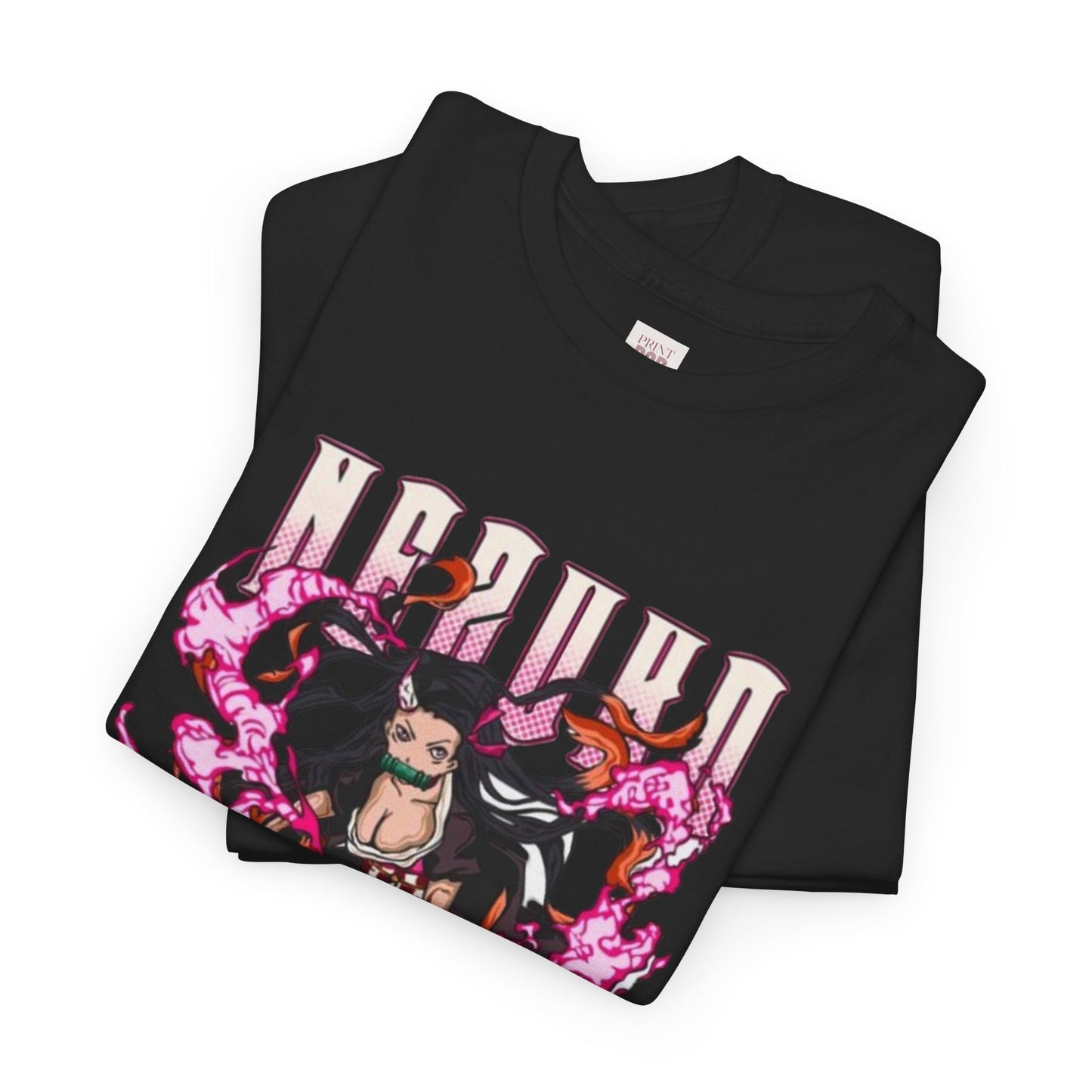 Demon Slayer Nezuko Kamado Unisex Heavy Cotton Tee - Vibrant and Stylish Design for Otaku Heads