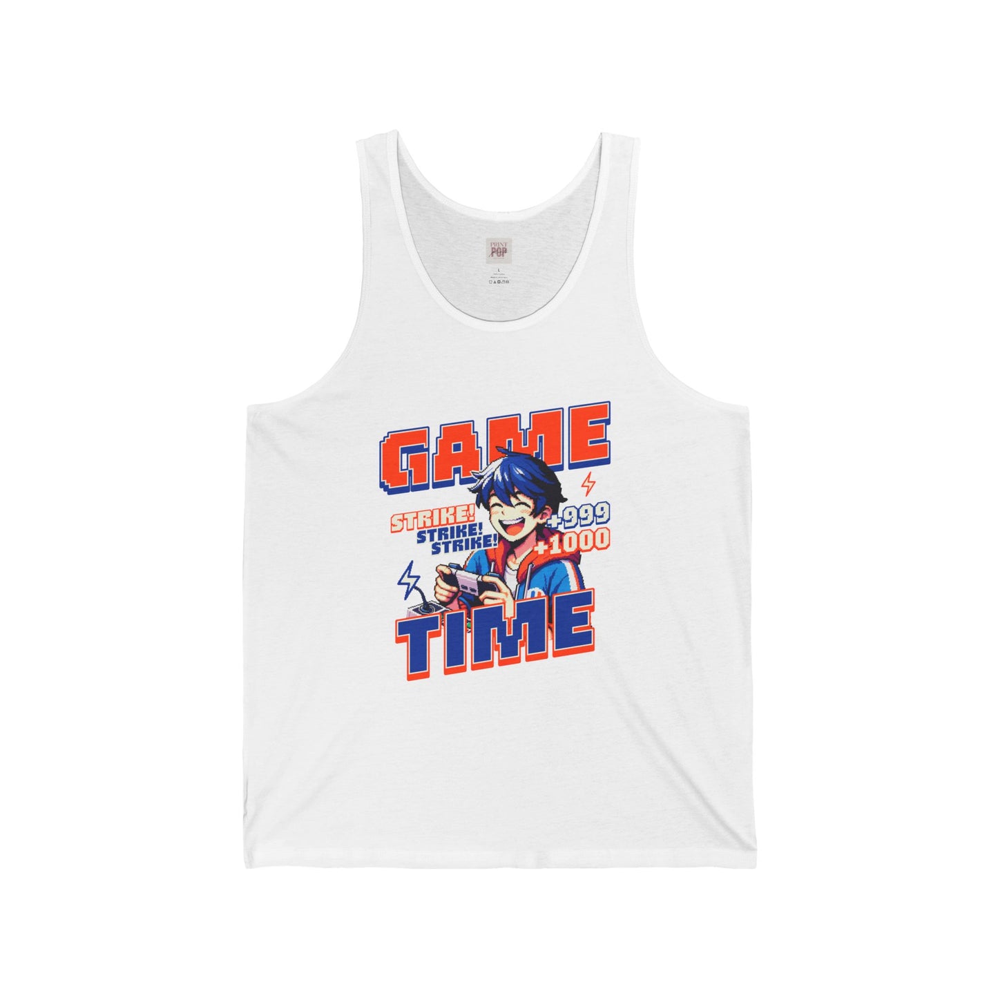 Game Time Unisex Jersey Tank Top - Perfect for Gamers and Casual Wear