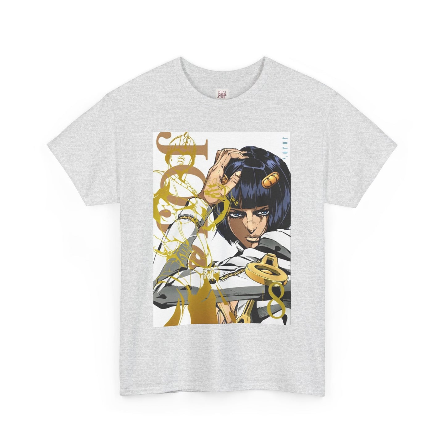 Jojo's Bizarre Adventure Bruno Bucciarati  Unisex Heavy Cotton Tee - Vibrant and Stylish Design for Otaku Heads