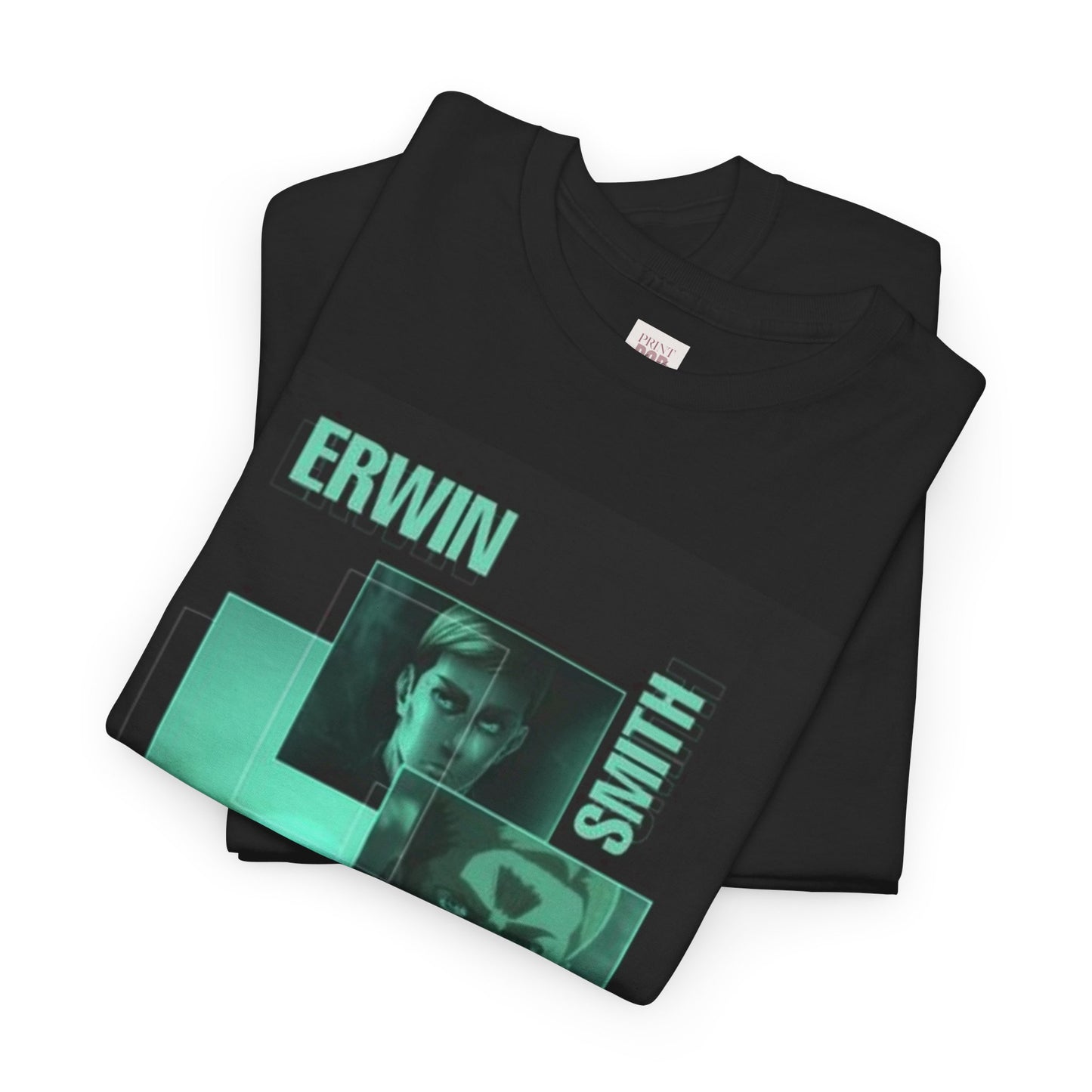 Attack On Titan Erwin Smith Unisex Heavy Cotton Tee - Vibrant and Stylish Design for Otaku Heads