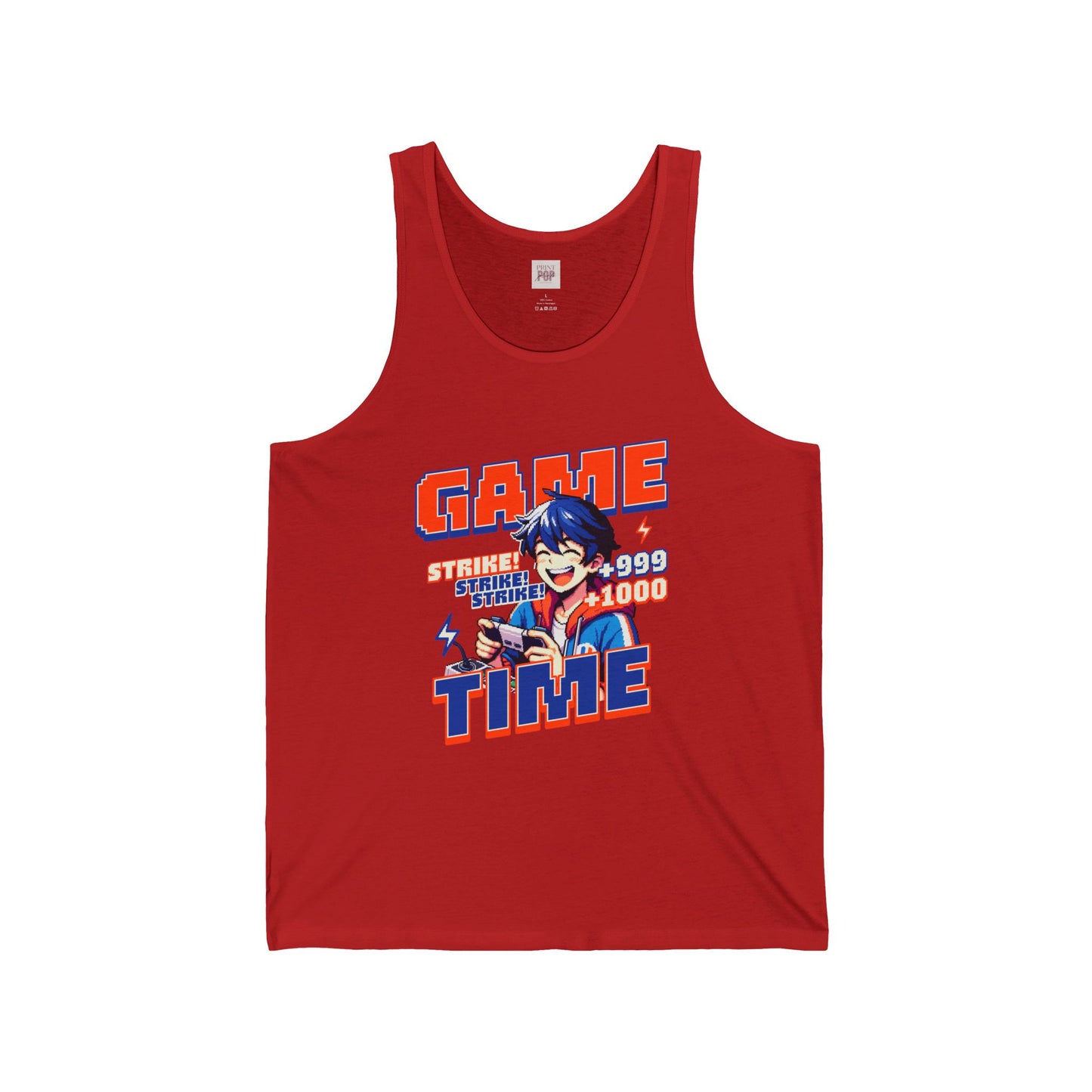 Game Time Unisex Jersey Tank Top - Perfect for Gamers and Casual Wear